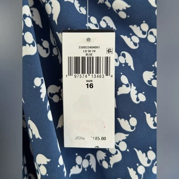 Ralph Lauren Elegant Blue Floral One-Shoulder Dress - Picture 11 of 13